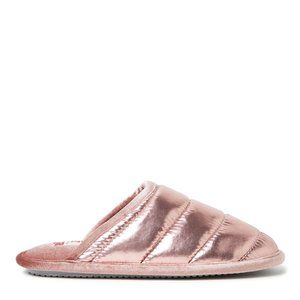 Puffer Metallic Scuff Slipper GEL Memory Foam 5/6